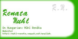renata muhl business card