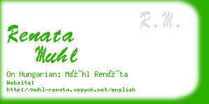 renata muhl business card